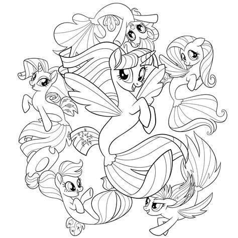 My Little Pony Friendship Is Magic Coloring Pages Best Coloring Pages