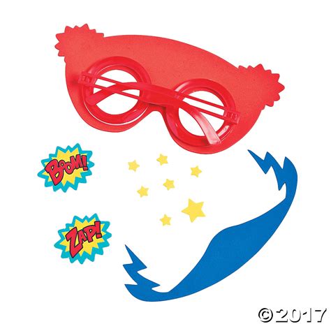 Kids Superhero Glasses Craft Kit 12pk Party Supplies Canada Open A Party