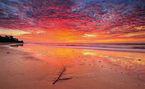 Wild Beach Wallpaper Clouds Water