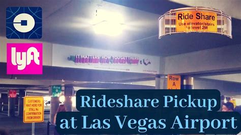 How To Access The Rideshare Uberlyft Pickup At Las Vegas Airport