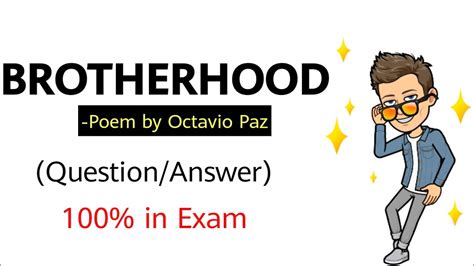 Brotherhood Important Question Answer For Exam Youtube