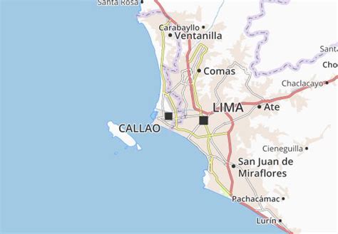 Mapa Lima Y Callao Peru Map Map Peru