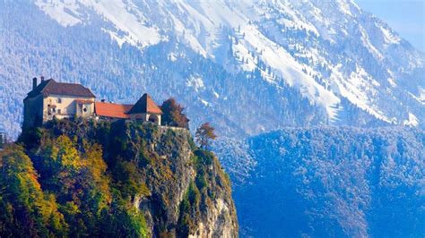 🥇 Mountains Landscapes Houses Europe Slovenia Nationalpark Triglav