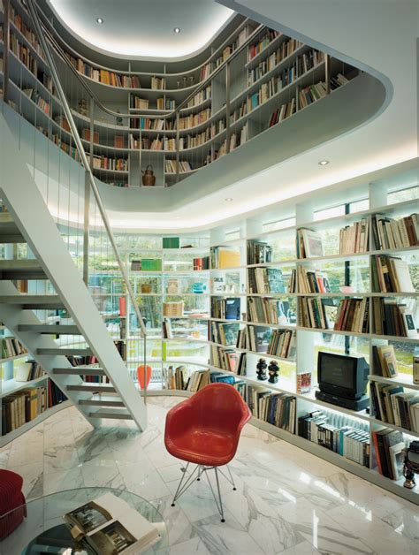 See more ideas about house design, interior, interior design. Minimalist House With Open Library | iDesignArch ...