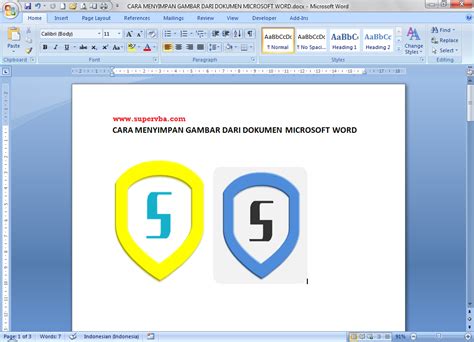 Jika dokumen belum disimpan ketika anda menutup ms word, dokumen atau perubahan yang dibuat pada dokumen tersebut bisa terhapus. Cara Menyimpan Gambar Menggunakan Microsoft Word - Supervba