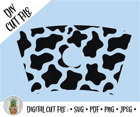 Download Cow Print - Starbucks Cup Wrap - 20 oz. Cold Drink by ...