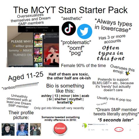 The Mcyt Stan Starter Pack Rstarterpacks Starter Packs Know
