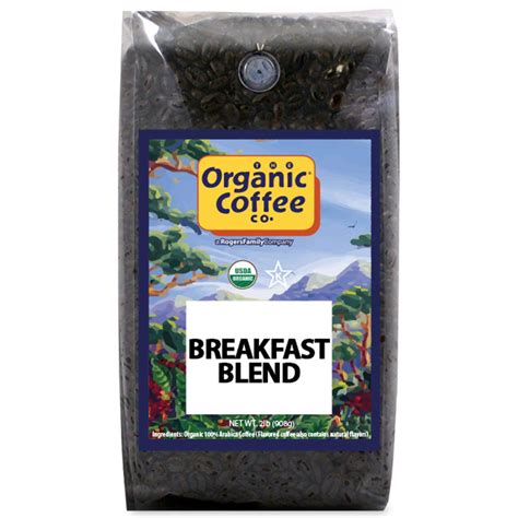 The Organic Coffee Co Breakfast Blend Whole Bean Coffee 2lb 32 Ounce