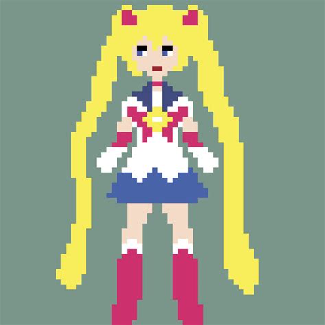 Sailor Moon Pixel Art By Auszpixels On Deviantart