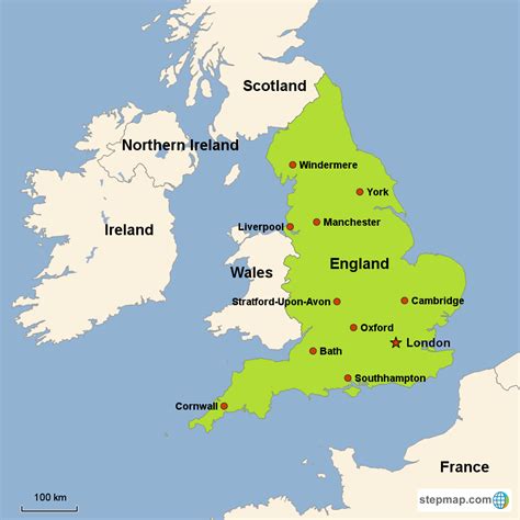 Map Of Europe England A Map Of Europe Countries