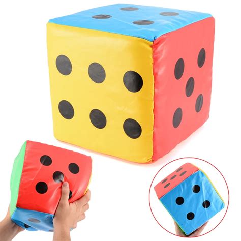 Super Big 20cm Dice Colorful Giant Sponge Faux Leather Dice Six Sided