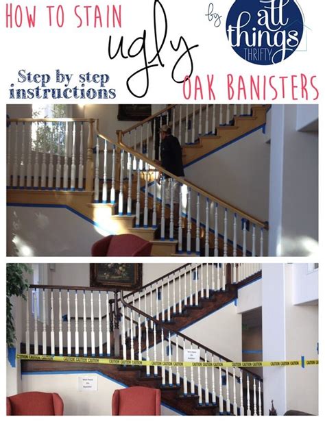 How to use banister in a sentence. How to Stain an {UGLY} Oak Banister Dark