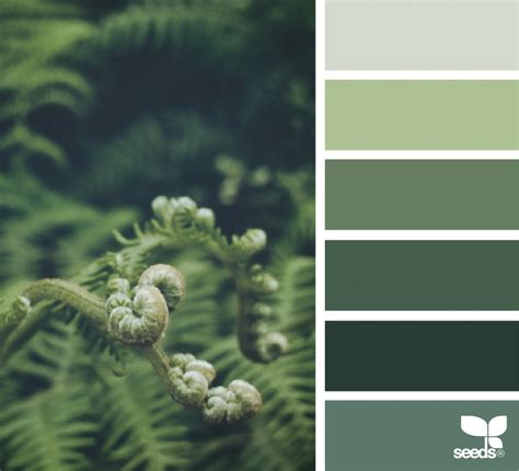 Nature Tones Green Colour Palette Nature Color Palette Design Seeds