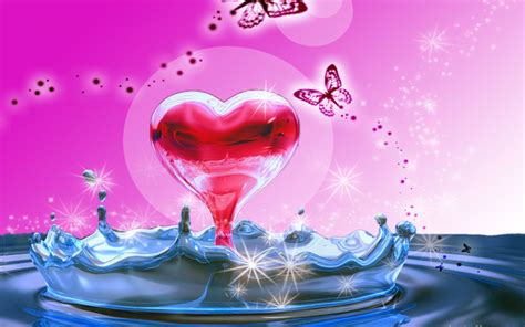 Water Heart Wallpapers Top Free Water Heart Backgrounds Wallpaperaccess