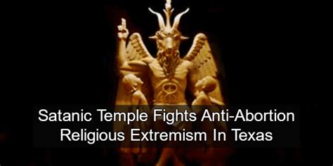 Satanic Temple Fights Texas Fetal Burial Rule Michael Stone