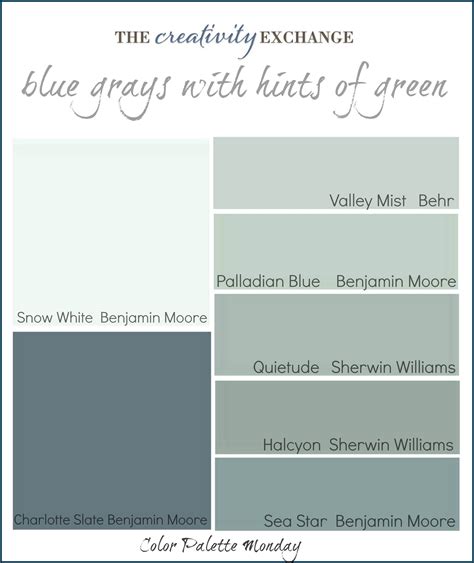 20 Greyish Blue Blue Gray Paint