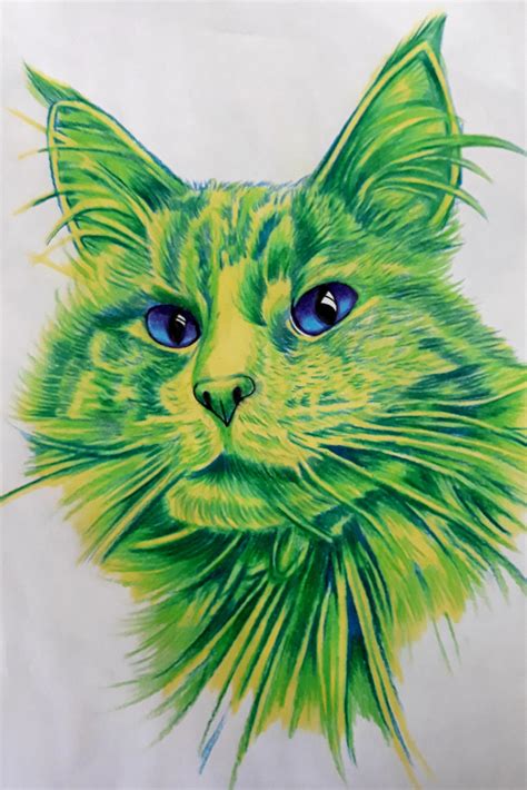 Green Mystic Cat By Franktaztik On Deviantart
