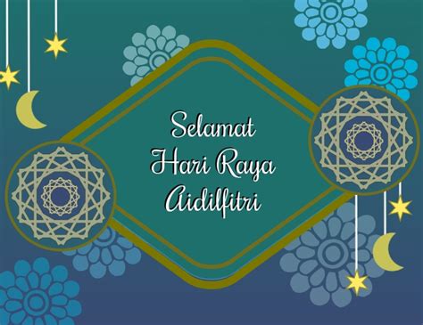 Selamat Hari Raya Eid Mubarak Template Postermywall