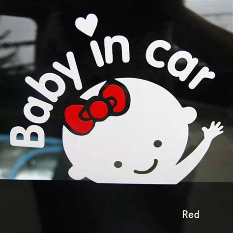 Baby On Board Baby In Car Sticker Waterproof Reflective Car Decal Rear