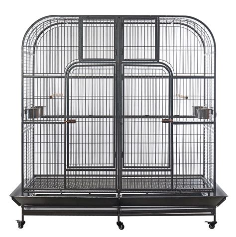 185cm twin double bird cage parrot cockatoo aviary removable divider budtrol
