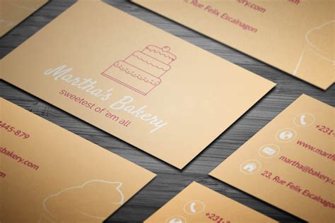 15% off with code zazpartyplan. 27 Creative Bakery Business Cards Examples
