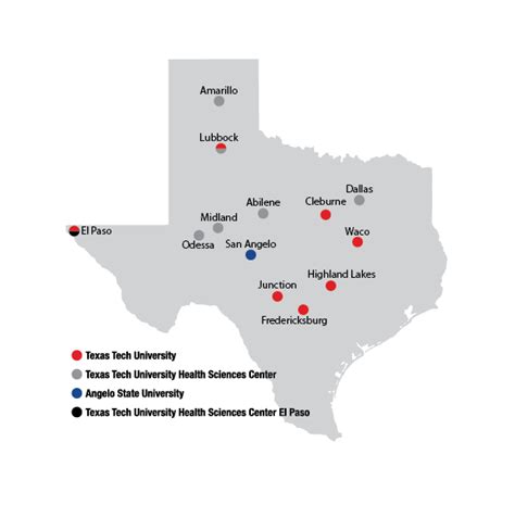 Campuses And Academic Sites Texas Tech University System