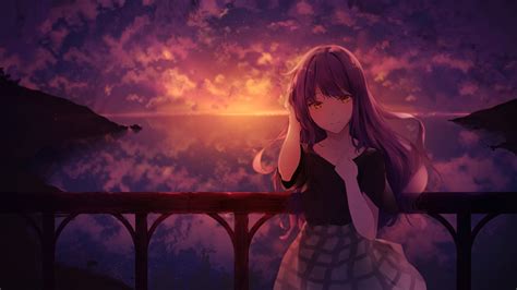 1920x1080 Mocca Sunset Anime Girl 4k Laptop Full Hd 1080p Hd 4k