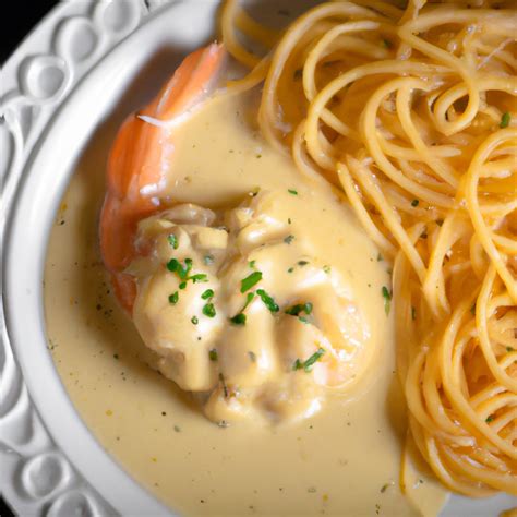 Spaghetti Met Gebakken Scampi S En Kreeften Roomsaus Recept Smulweb