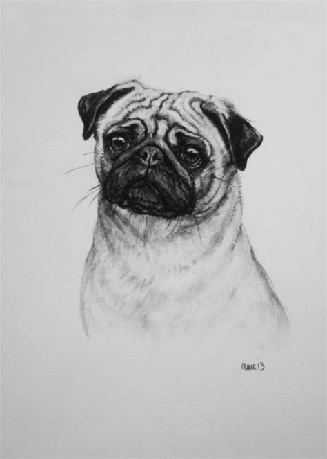 Pug Dog Wall Art Giclee Print T For Dog Lover Or Present Etsy