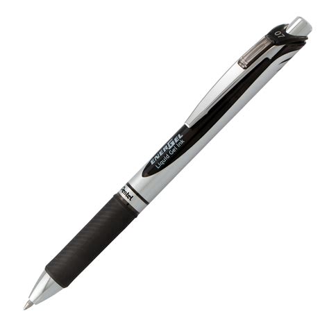 Energel Rtx Retractable Liquid Gel Pen 07mm Metal Tip Medium Line