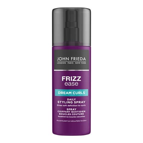 Curly hair gel defines, controls, and smoothes even stubborn hair for consistent, shiny curls. John Frieda Frizz Ease Dream Curls Daily Styling Spray 200 ...