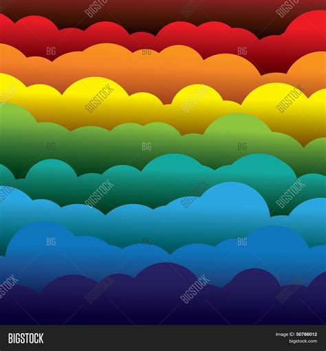 Abstract Colorful 3d Paper Clouds Vector And Photo Bigstock