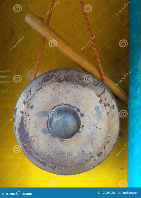 Musical Instrument Gong And Kentongan Stock Image Image Of Musical