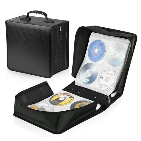 Portable 400 Disc Cd Dvd Double Side Storage Case Organizer Holder Bag