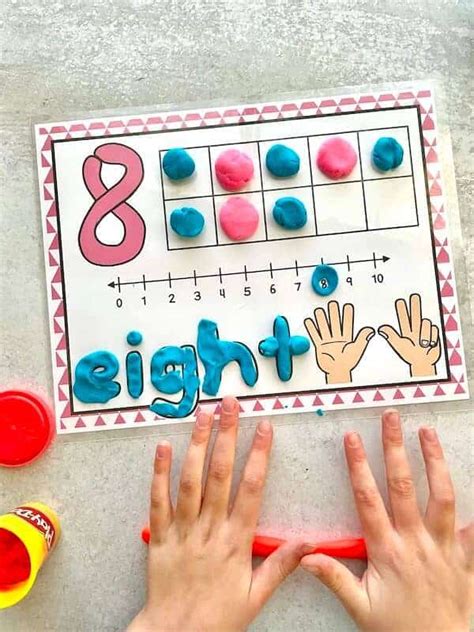 Free Printable Playdough Mats For Kids Numbers 0 10