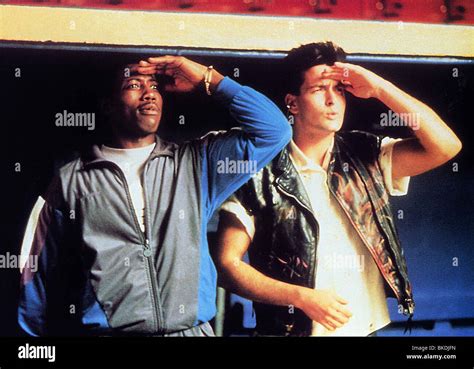 Major League 1989 Wesley Snipes Charlie Sheen Mjl 004foh Stock Photo