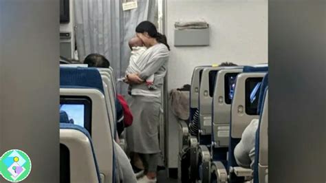 During The Flight The Woman Approached The Passenger Everyone Was
