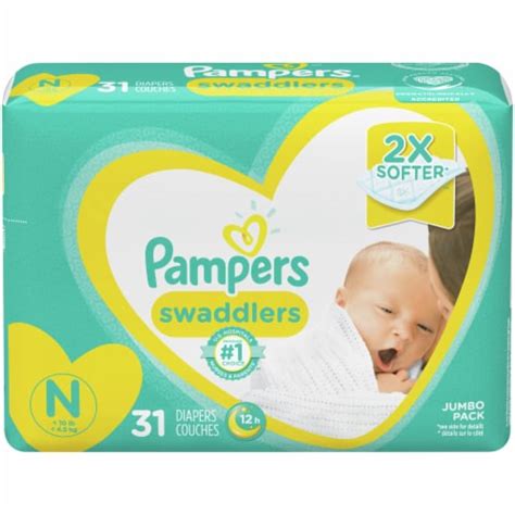 Pampers® Swaddlers Size N Newborn Diapers 31 Ct Kroger