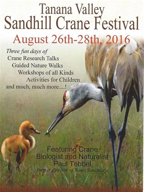 Tanana Valley Sandhill Crane Festival Friends Of Creamers Field