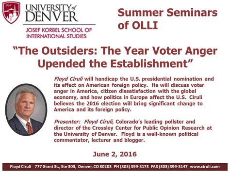 Crossley Center For Public Opinion Research May 2016