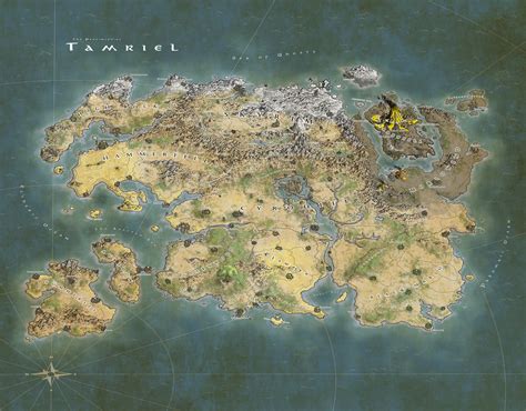 Decently Accurate Map Of Tamriel And Its Provinces By James Napela R