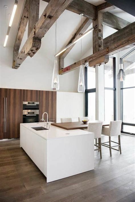 Cuisine moderne blanche avec îlot en 83 idées inspirantes
