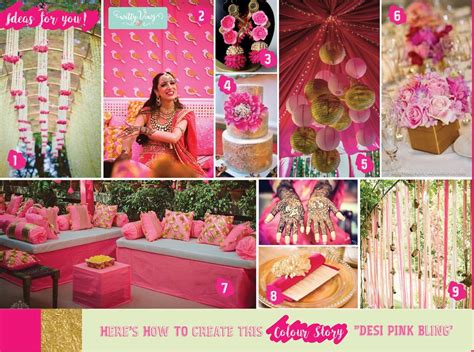 free bie desi day theme pretty pink and gold indian mehendi decor ideas in 2021 mehendi
