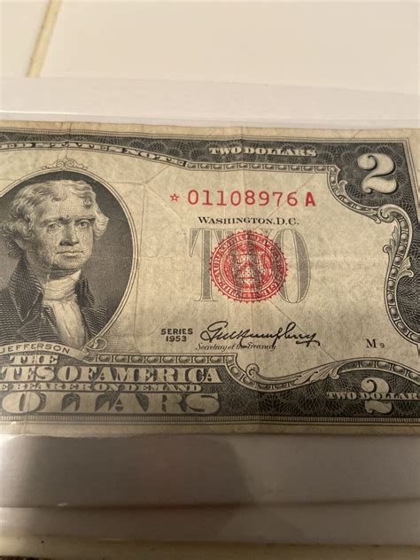 Mavin 1953 Red Seal 2 Dollar Bill Star Note