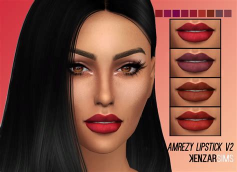 Sims 4 Ccs The Best Lipstick By Kenzarsims