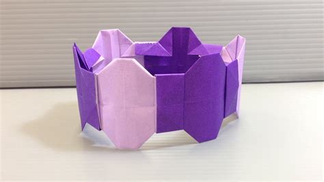 Easy Modular Origami Crown Or Bracelet Youtube