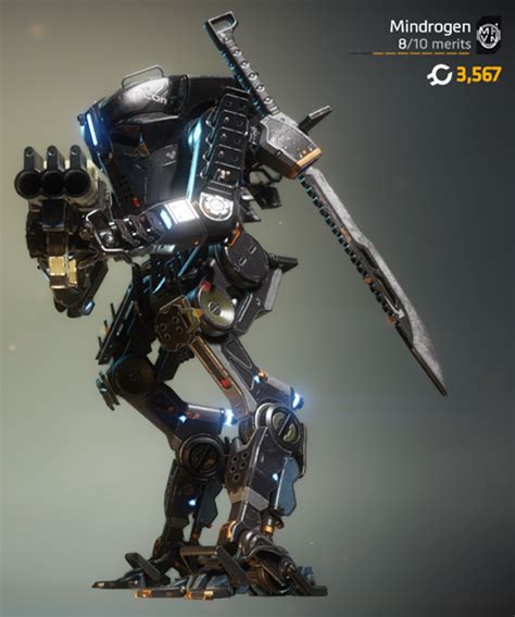 Ronin Prime In Stoic Dark Titanfall Armor Concept Futuristic Armour