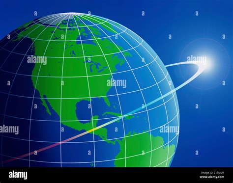 Close Up Of Longitude And Latitude Lines On A Globe Stock Photo Alamy