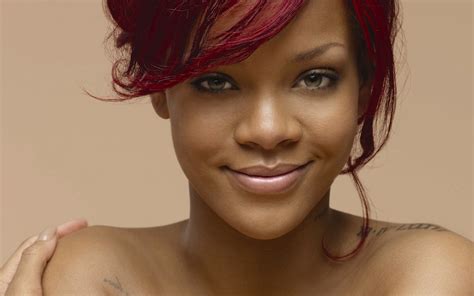 Wallpaper Face Model Rihanna Girl Beauty Smile Look Lip Neck