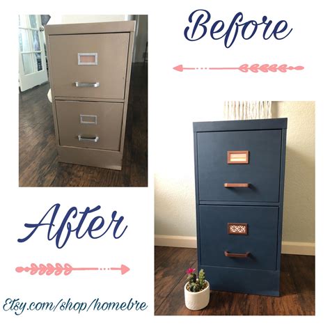 But i wanted to try a metal filing cabinet makeover project…so that's exactly what i did with a dose of whimsy! Filing Cabinet Makeover by Homebre on Etsy | File cabinet ...